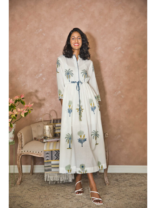 Art In My Wardrobe Aleha Dress White Front