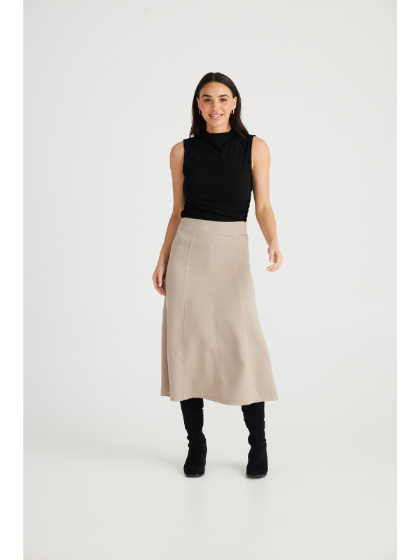 Brave + True Reeves Skirt Pewter Front