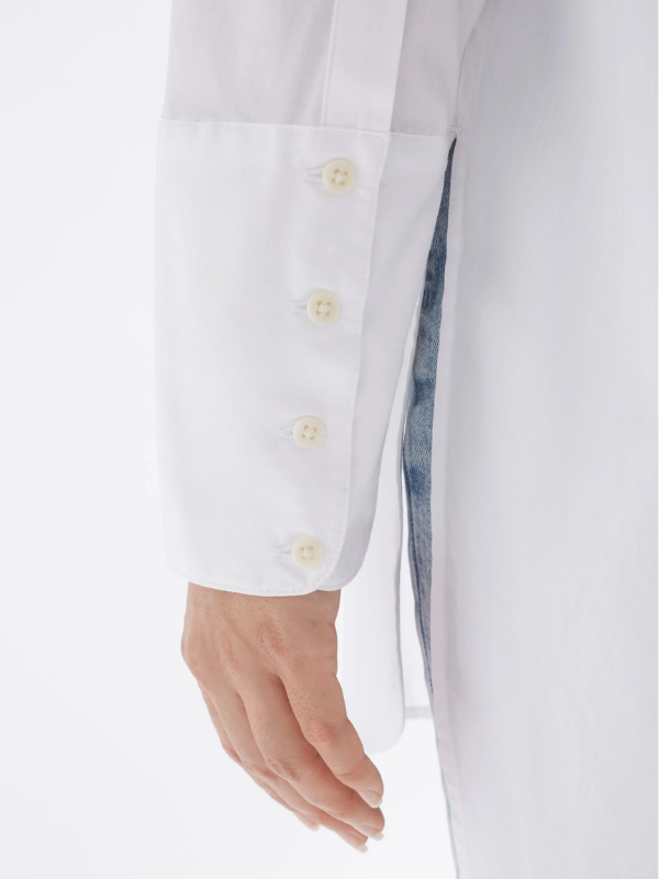 ELK the Label Ligne Shirt White (detail)