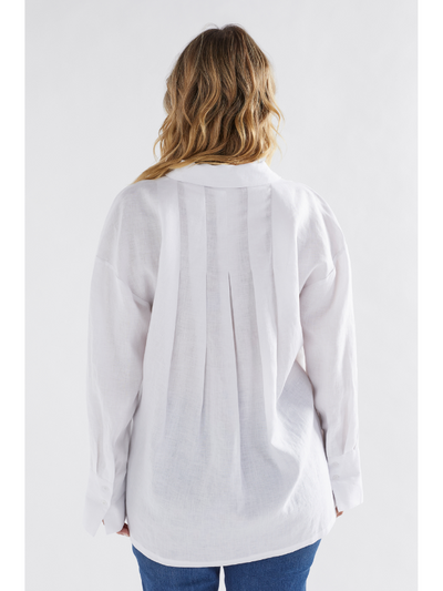 ELK the Label Stilla Linen Shirt White Back