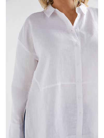 ELK the Label Stilla Linen Shirt White Detail