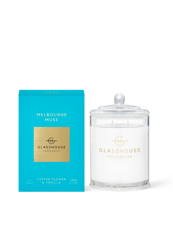 Glasshouse Fragrances Melbourne Muse Candle 380g Taylor Francis and Co