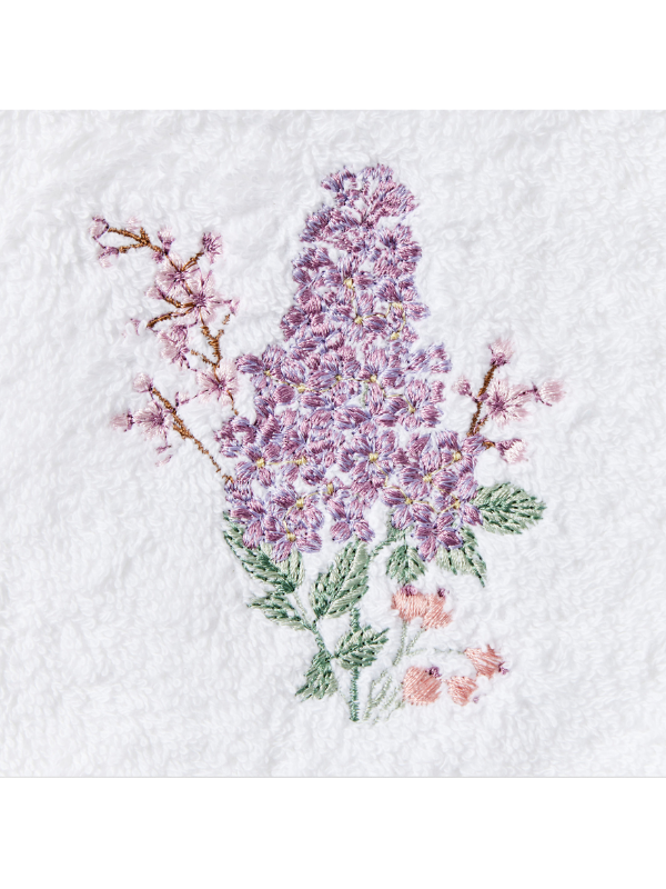 Pilbeam Living Lilac Bouquet Face Towel