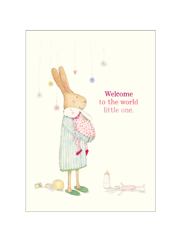 Ruby Red Shoes Welcome to The World Little One Card