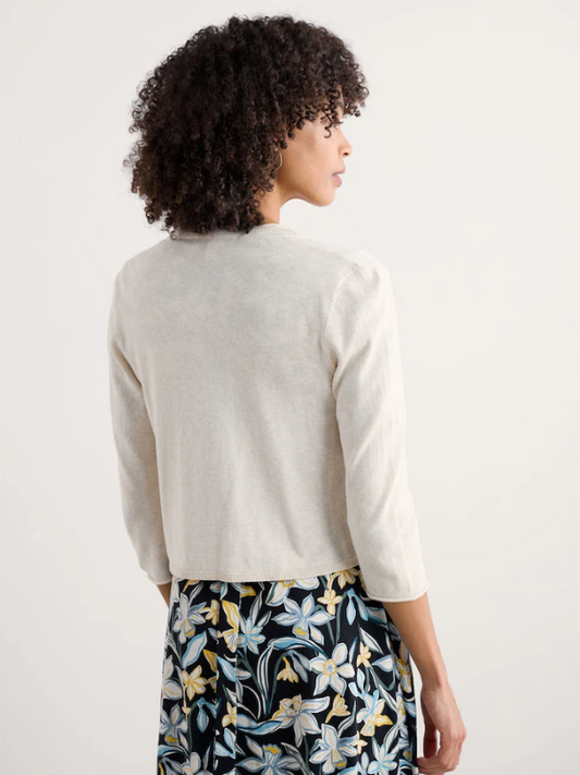 Seasalt Cornwall Vanessa Knitted Cardigan Chalk Back