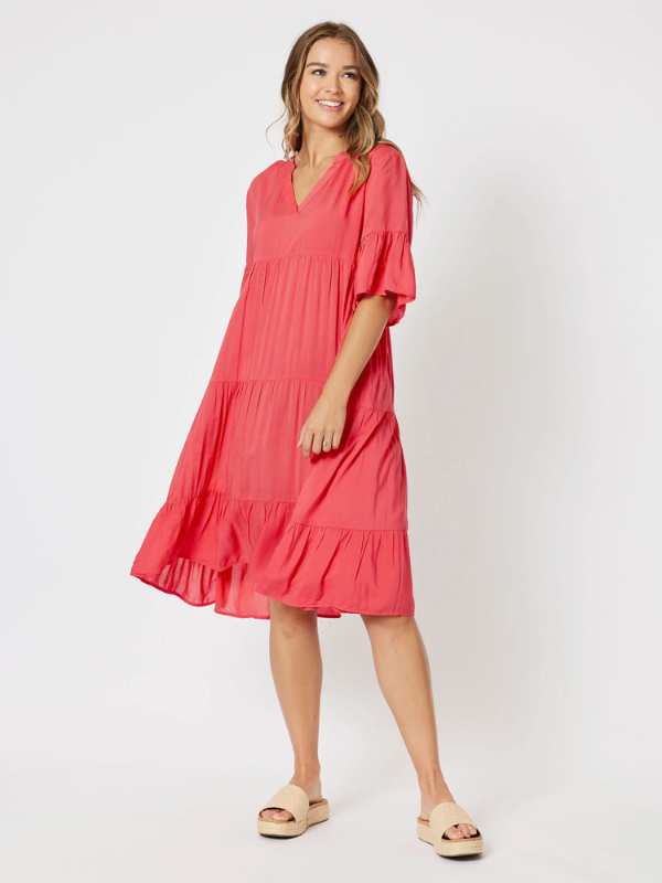 Tiered swing hot sale dress