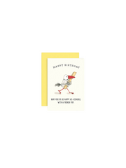 Twigseeds Happy Birthday May You Be As Happy As A Seagull Mini Card