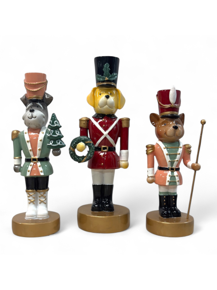 Christiana Dog Nutcracker with Tree