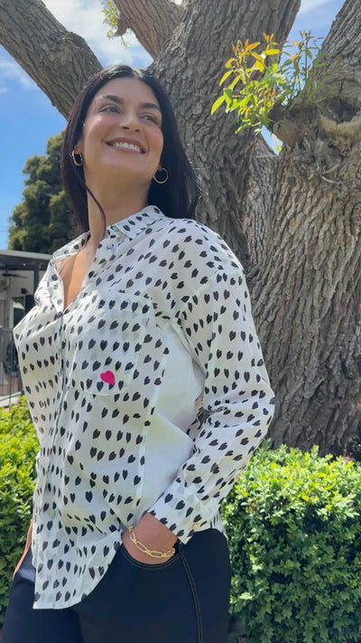 Zaket & Plover Cotton Voil Shirt White Love Styled