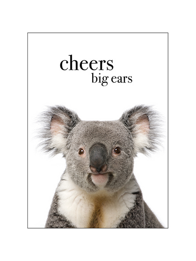 Affirmations Cheers Big Ears Card