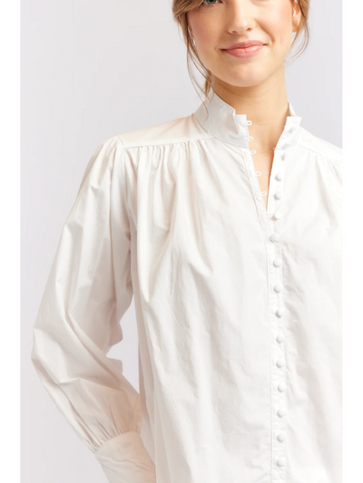 Alessandra Rosemary Poplin Shirt White (front)