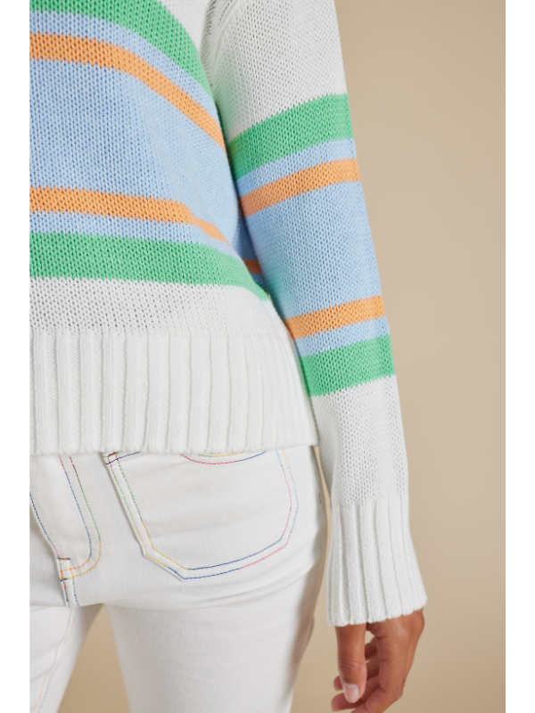 Alessandra Trish Sweater White Detail