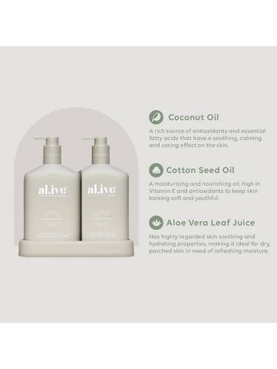 al.ive Body Wash & Lotion Duo Sea Cotton & Coconut