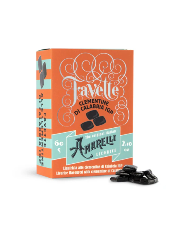 Amarelli Favette Clementine Liquorice in Box 60g