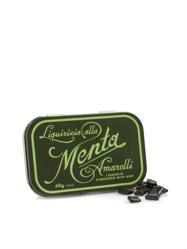 Amarelli Mint Liquorice Tin 40g