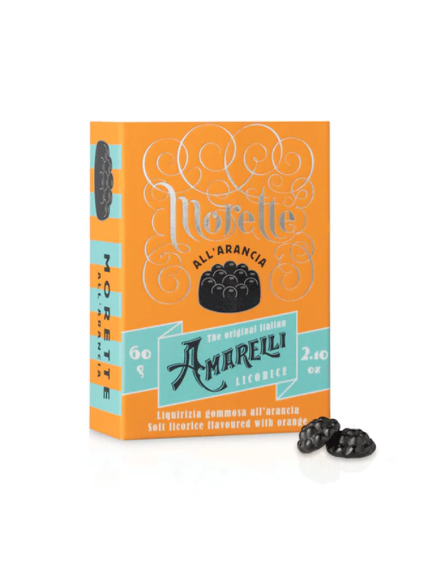 Amarelli Morette Orange Soft Liquorice in Box 60g