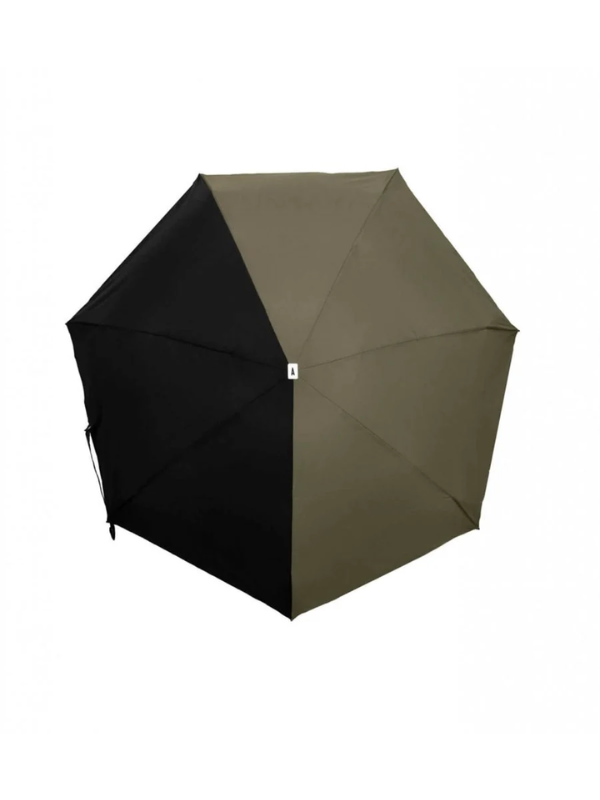 Anatole Alma Khaki & Black Micro Umbrella