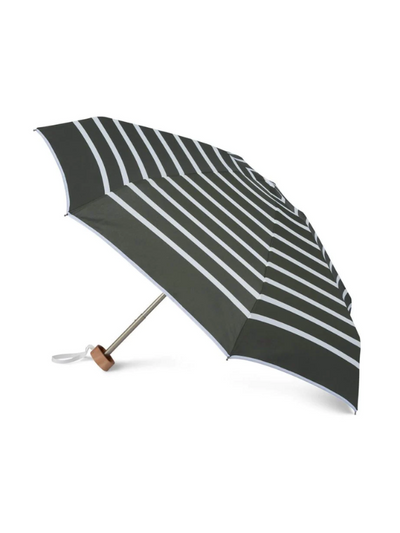 Anatole Charles Striped Khaki Micro Umbrella