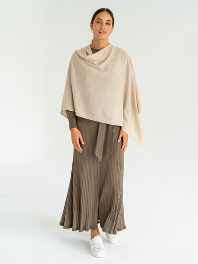 Arlington Milne Cashmere Caplet Oatmeal