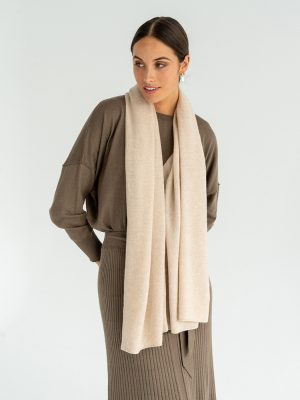 Arlington Milne Cashmere Caplet Oatmeal