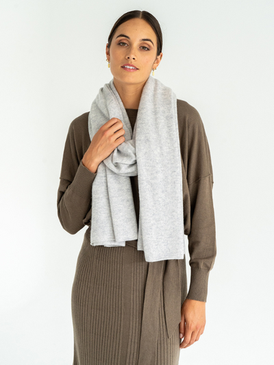 Arlington Milne Cashmere Travel Wrap Grey