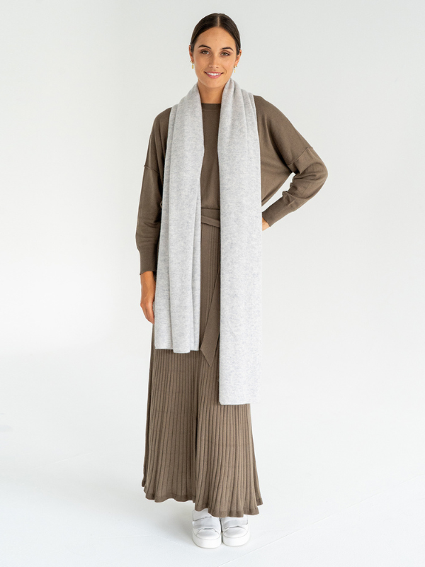 Arlington Milne Cashmere Travel Wrap Grey