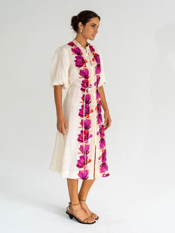 Arlington Milne Rosa Dress Magnolia Print Side