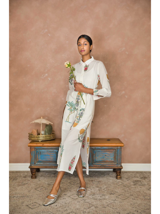 Art In My Wardrobe Bella Dress White Front