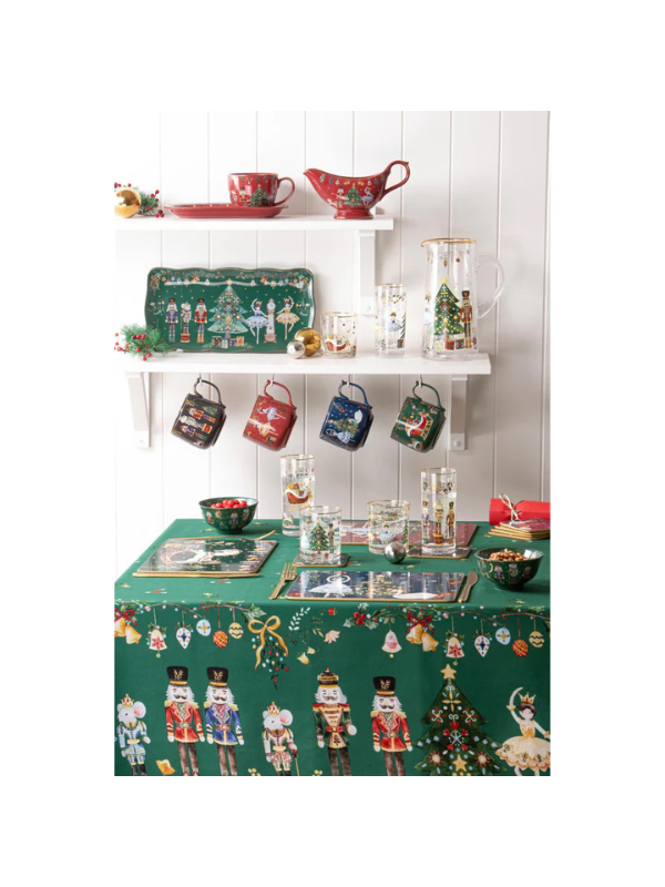 Ashdene Christmas Wonderland Green Tablecloth 150x300cm