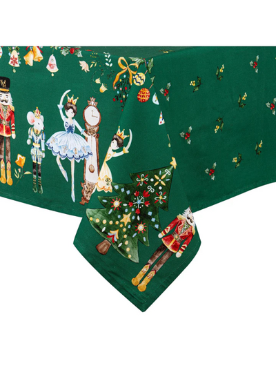 Ashdene Christmas Wonderland Green Tablecloth 150x300cm