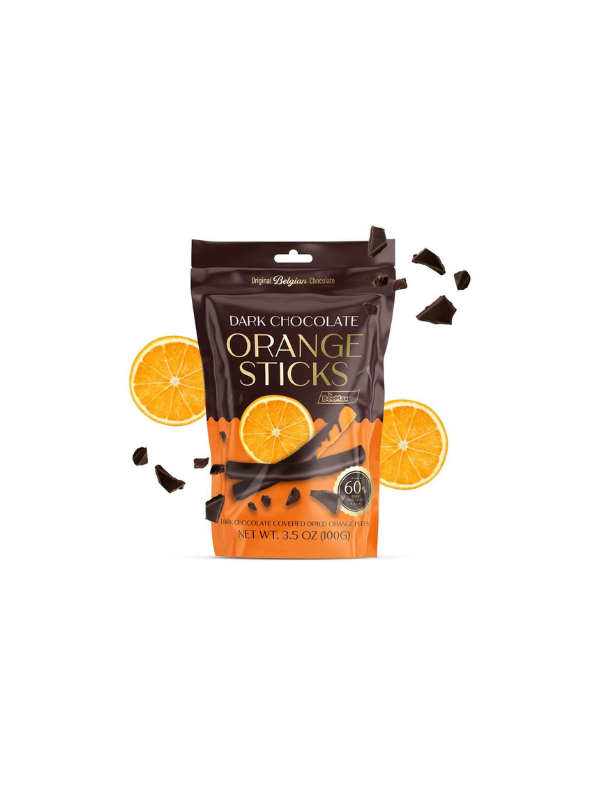 BeeMax Dark Chocolate Orange Sticks 100g