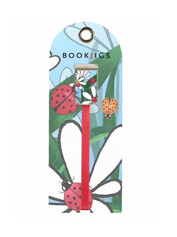 Bookjigs Ribbon Bookmark Daisy Ladybug