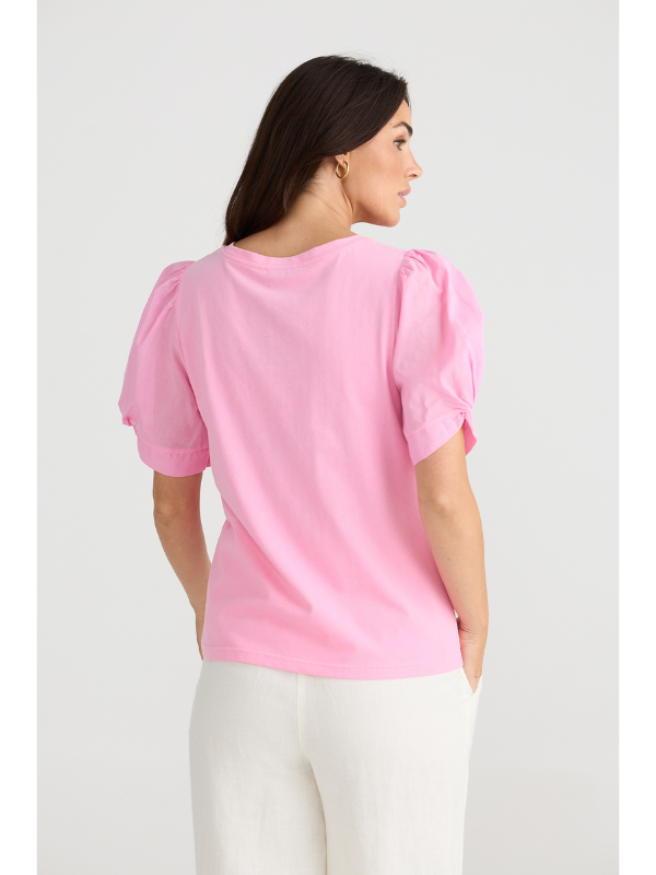 Brave + True Abigail Tee Pink Back