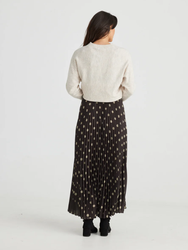 Brave + True Alias Pleated Skirt Stone Spot (Back)