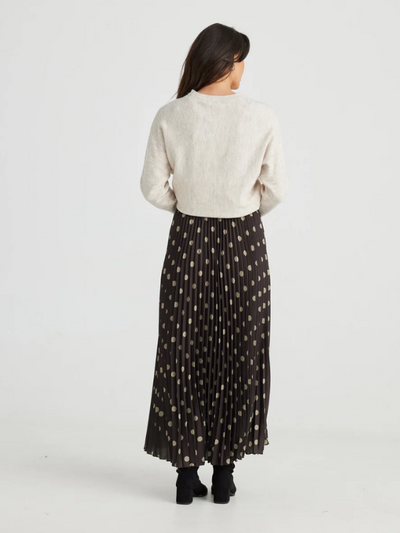 Brave + True Alias Pleated Skirt Stone Spot (Back)