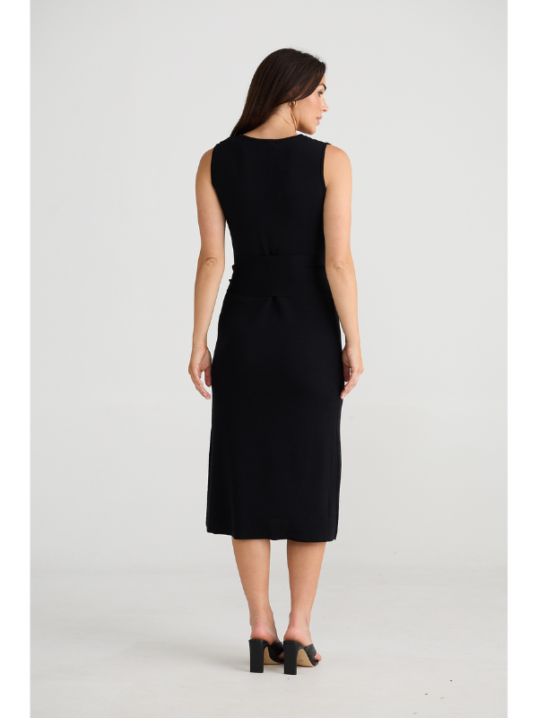 Brave + True Bronte Knit Dress Black Back