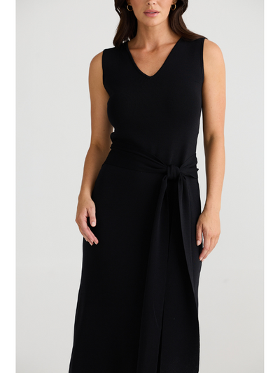 Brave + True Bronte Knit Dress Black Detail