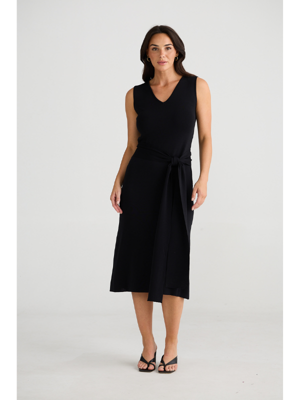 Brave + True Bronte Knit Dress Black Front