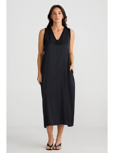 Brave + True Celine Dress Black Front