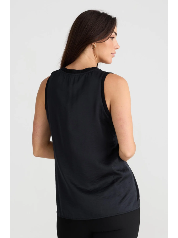 Brave + True Celine Top Black Back