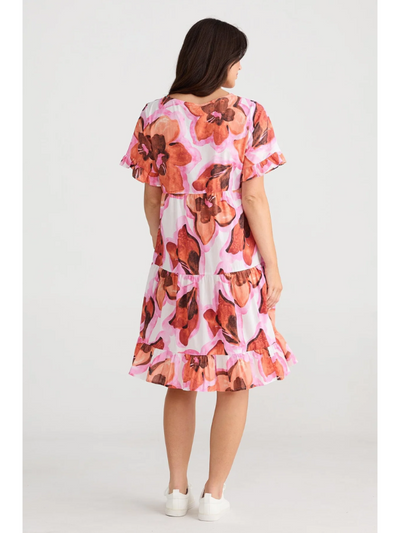 Brave + True Clementine Dress Azalea Back