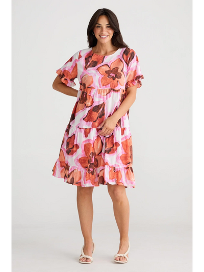 Brave + True Clementine Dress Azalea Front