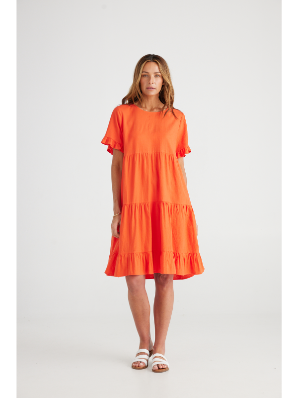 Brave + True Clementine Dress Mandarin Front