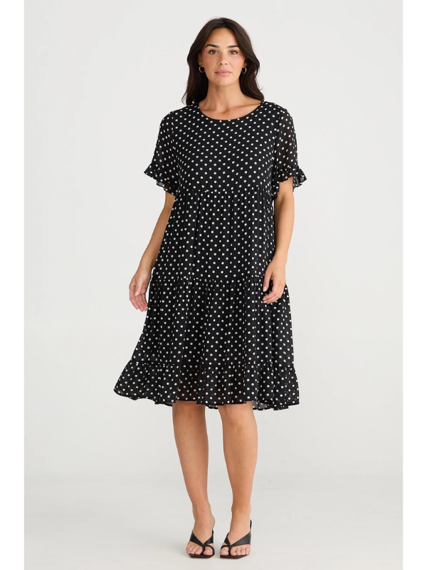 Brave + True Clementine Dress Polka Dot Front