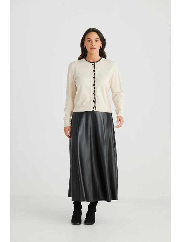 Brave + True Concrete Jungle Skirt Black Front