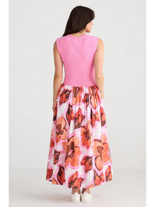 Brave + True Daphne Dress Azalea Back