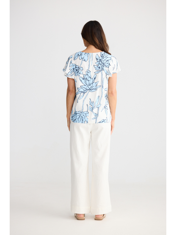 Brave + True Jemma Top Coastal Bloom Back