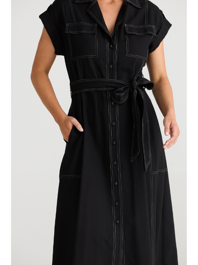 Brave + True Portia Dress Black Detail