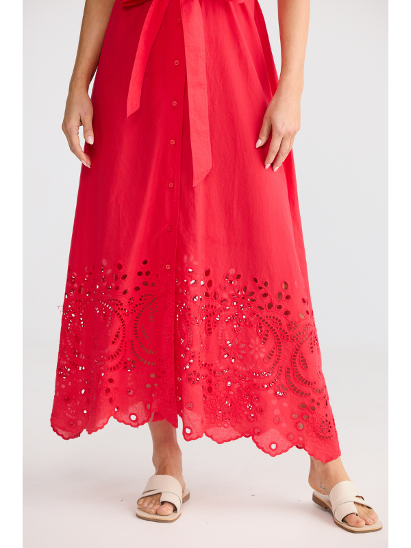 Brave + True Versailles Dress Chilli Detail