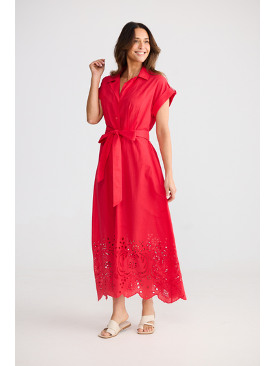 Brave + True Versailles Dress Chilli Side